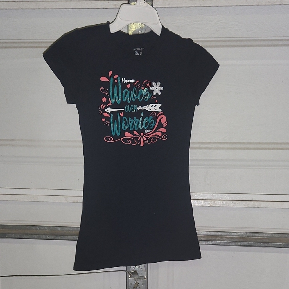 Pipeline Black Kids T-Shirt with Colorful Print P2p-15 Length-24